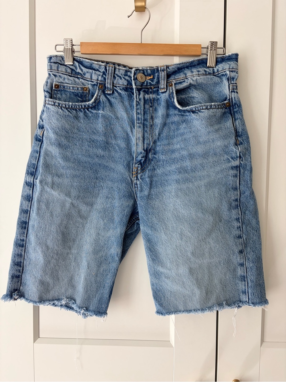 Zara Light Blue Cutoff Denim Jorts Shorts | 6